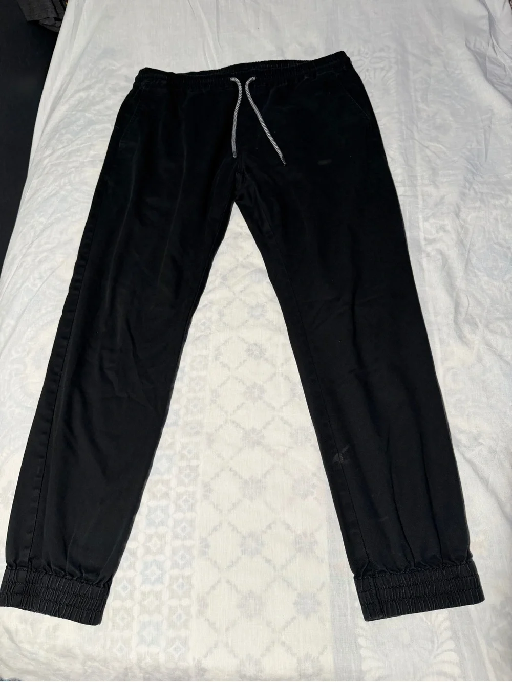 Volcom Men's Jogger Pants Black Size S Elastic Waist.